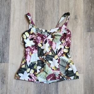 CAbi Floral Print Women's Top